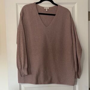 Cynthia Rowley Dusty Pink V-Neck Sweater